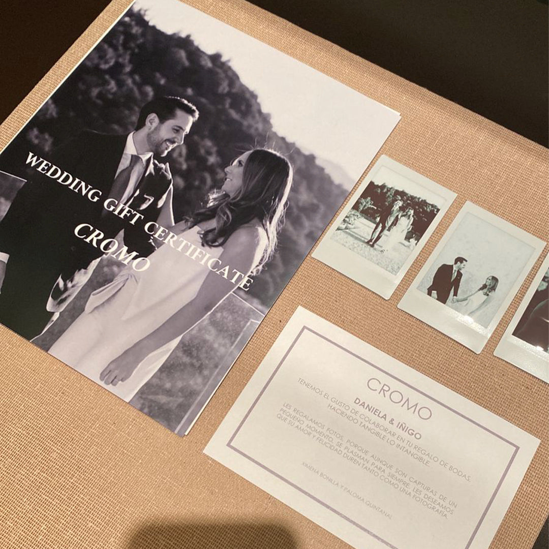 Certificado de Regalo de Bodas